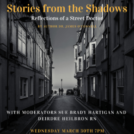 “Stories from the Shadows” Book Discussion – Wednesday, March 30 at 7:00pm at St. John Powers Hall