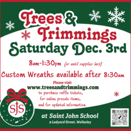 Trees & Trimmings – Saturday, December 3