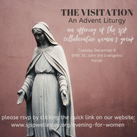 Evening for Women: “The Visitation – An Advent Liturgy” – Tuesday, December 6 at 6:00pm