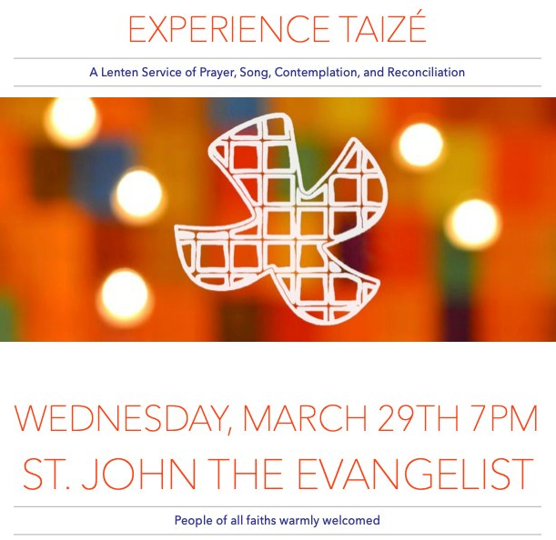 Taizé Prayer Service with Opportunity for the Sacrament of