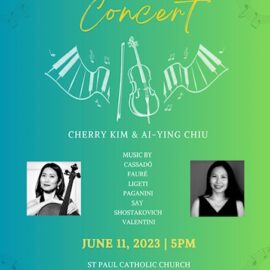 Sunday, June 11 at 5:00pm: Summer Concert at St. Paul Church