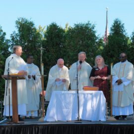 Scenes from Our Collaborative Outdoor Mass