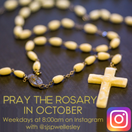 Pray the Rosary With Us! Weekdays in October at 8:00am on Instagram Live