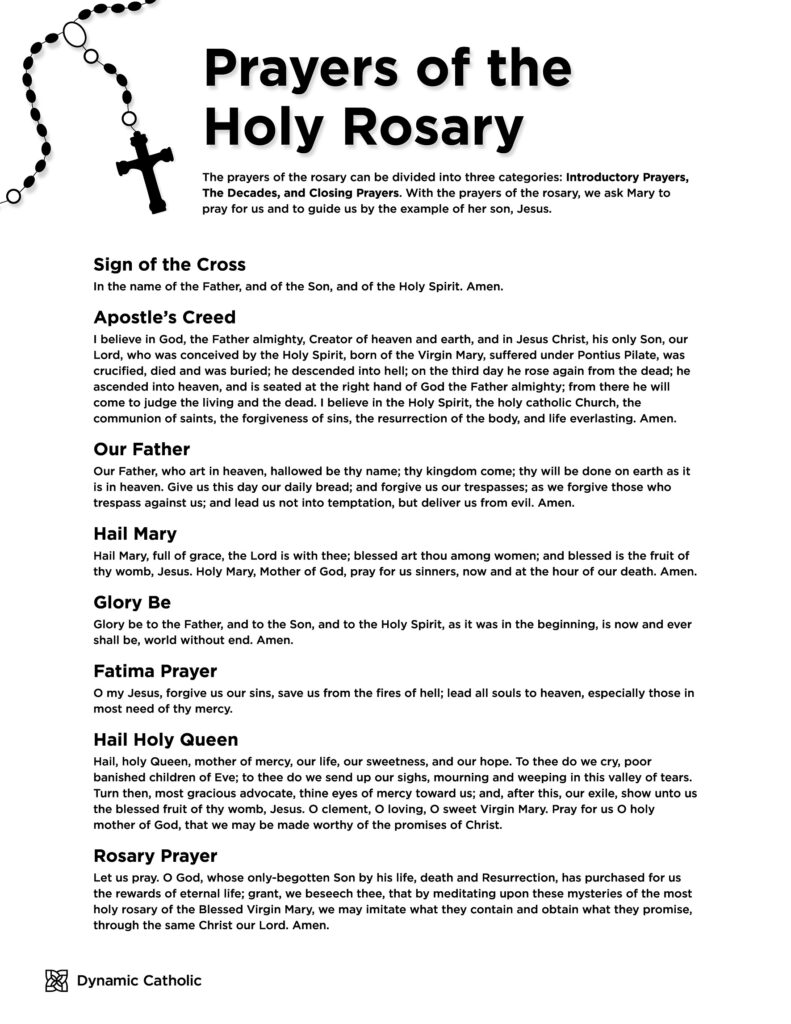 Pray The Rosary – St. John – St. Paul Catholic Collaborative