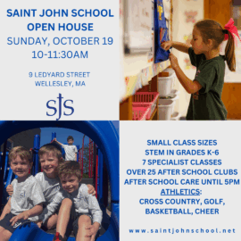 October 19: Saint John School Open House
